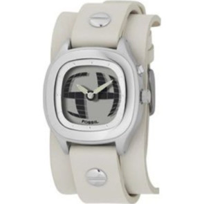 Watch strap Fossil JR8224 Leather Beige 16mm